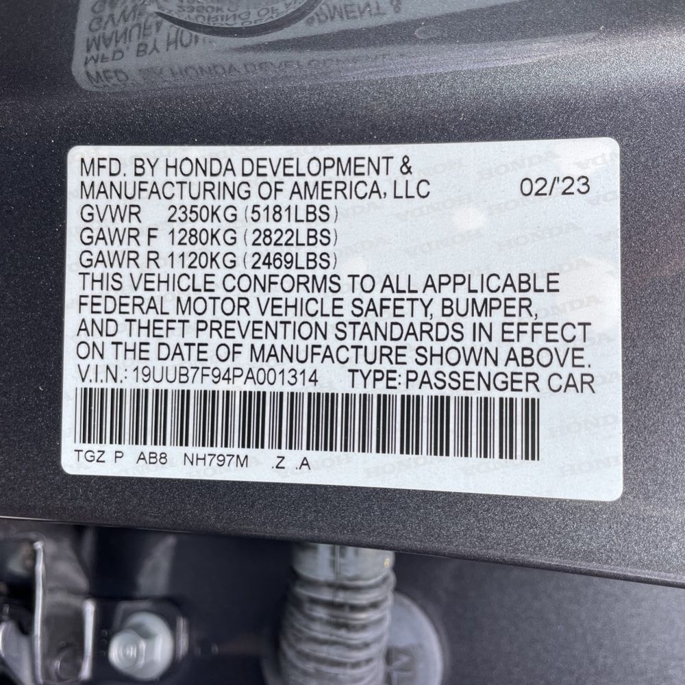2023 Acura TLX SH-AWD Type S w/Perf. Wheel+Tire