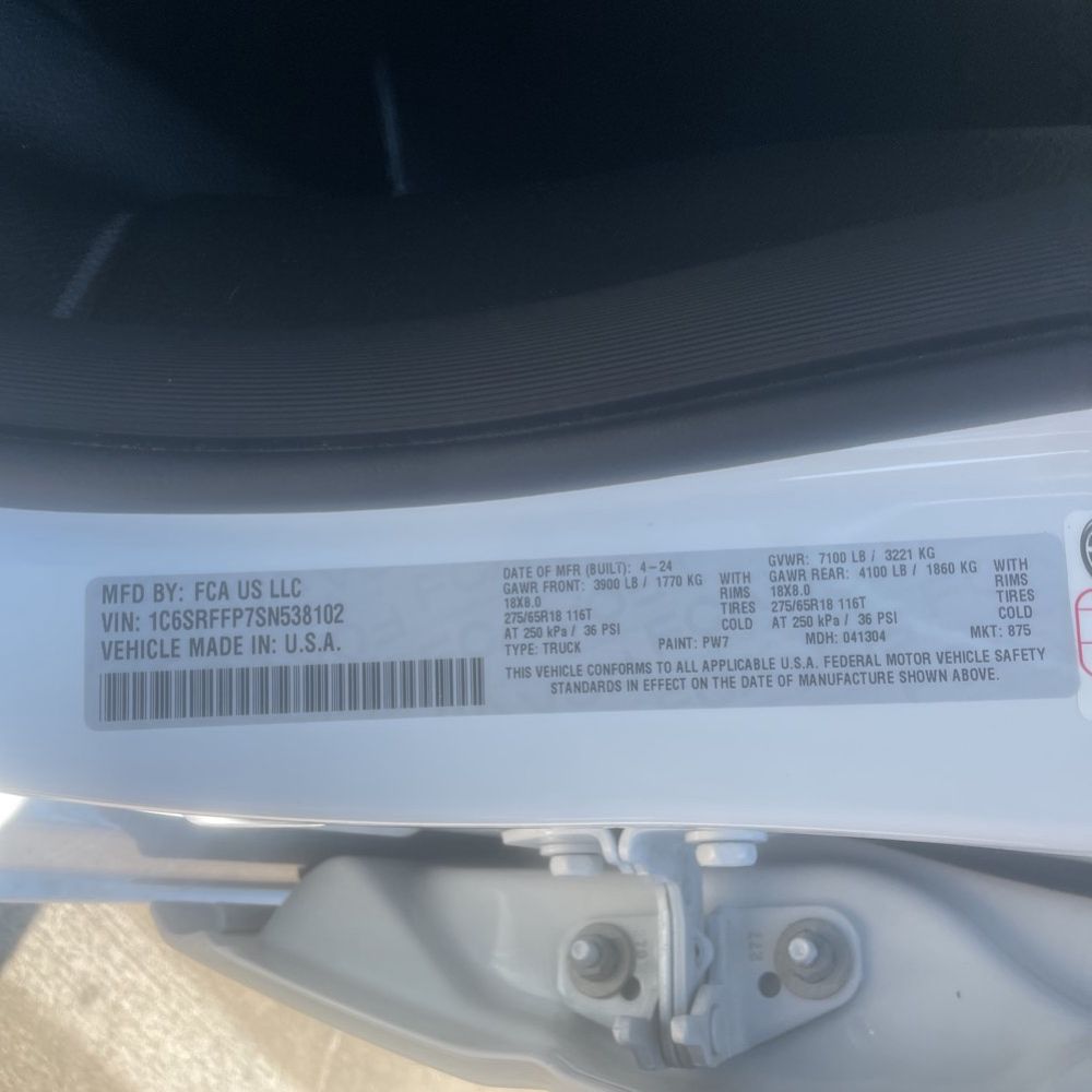 2025 Ram 1500 Lone Star