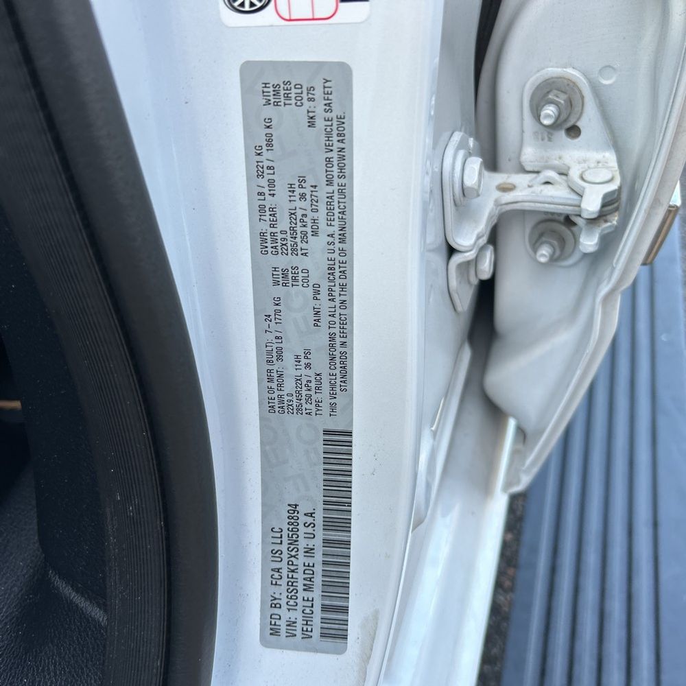 2025 Ram 1500 Tungsten