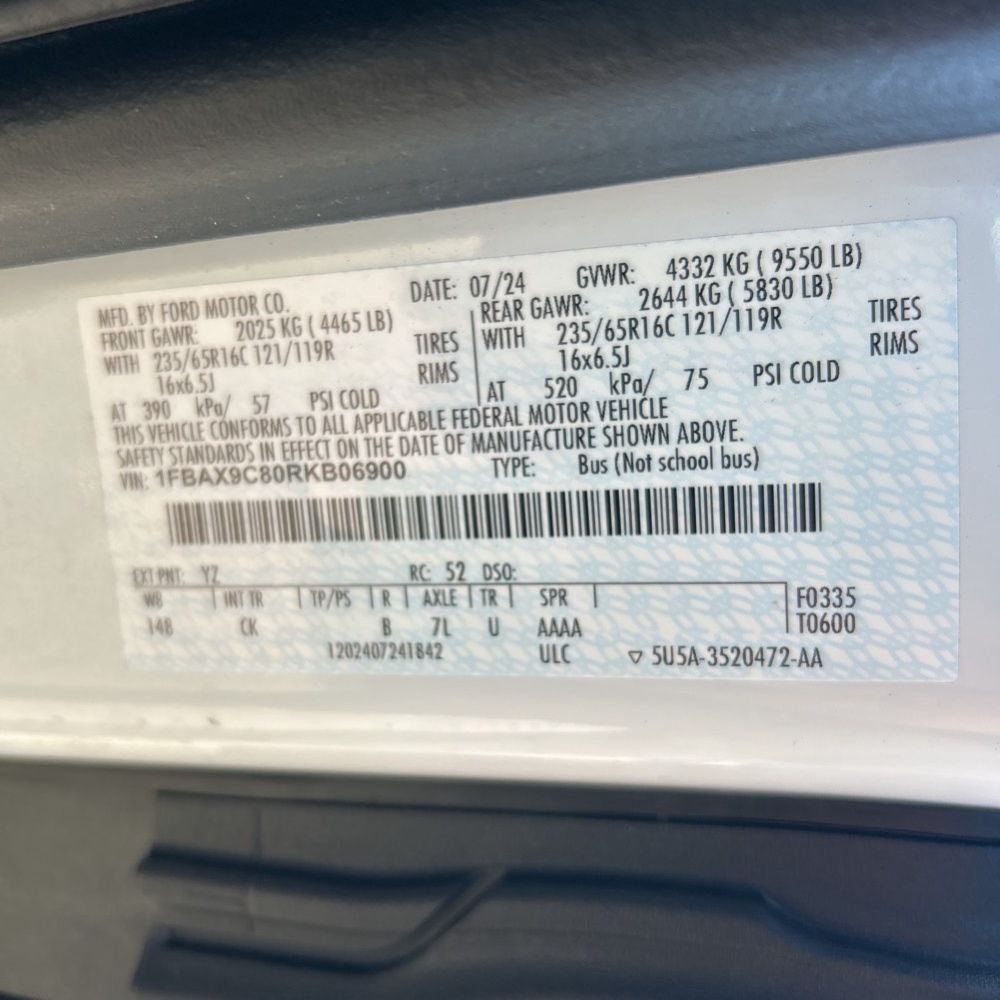 2024 Ford Transit 350 XLT