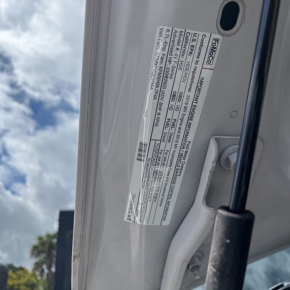2019 Ford Commercial CA60-84 CREW CAB  4X2 6.7L