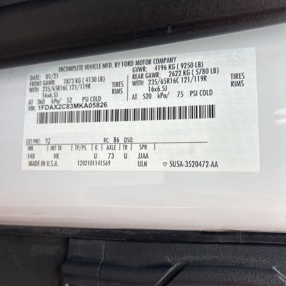2021 Ford Transit 350 XL