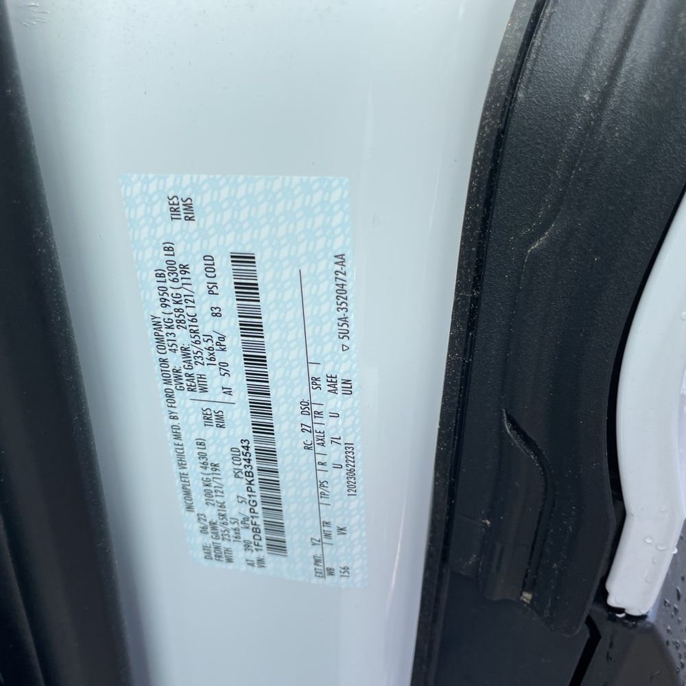 2023 Ford Transit Commercial 250 Cutwy AWD SRW 156WB