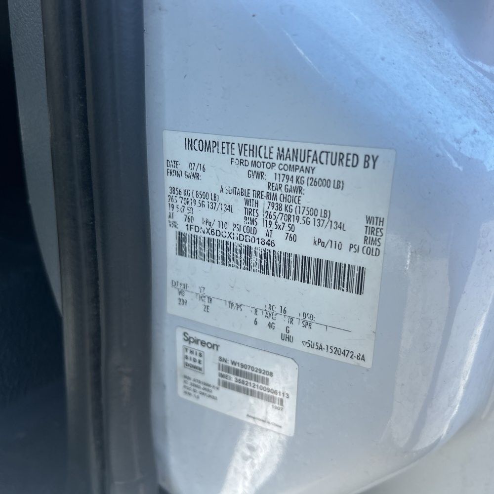 2016 Ford F650 Tow