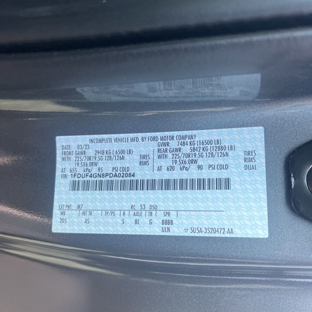 2023 Ford S/D C/C F450 XL