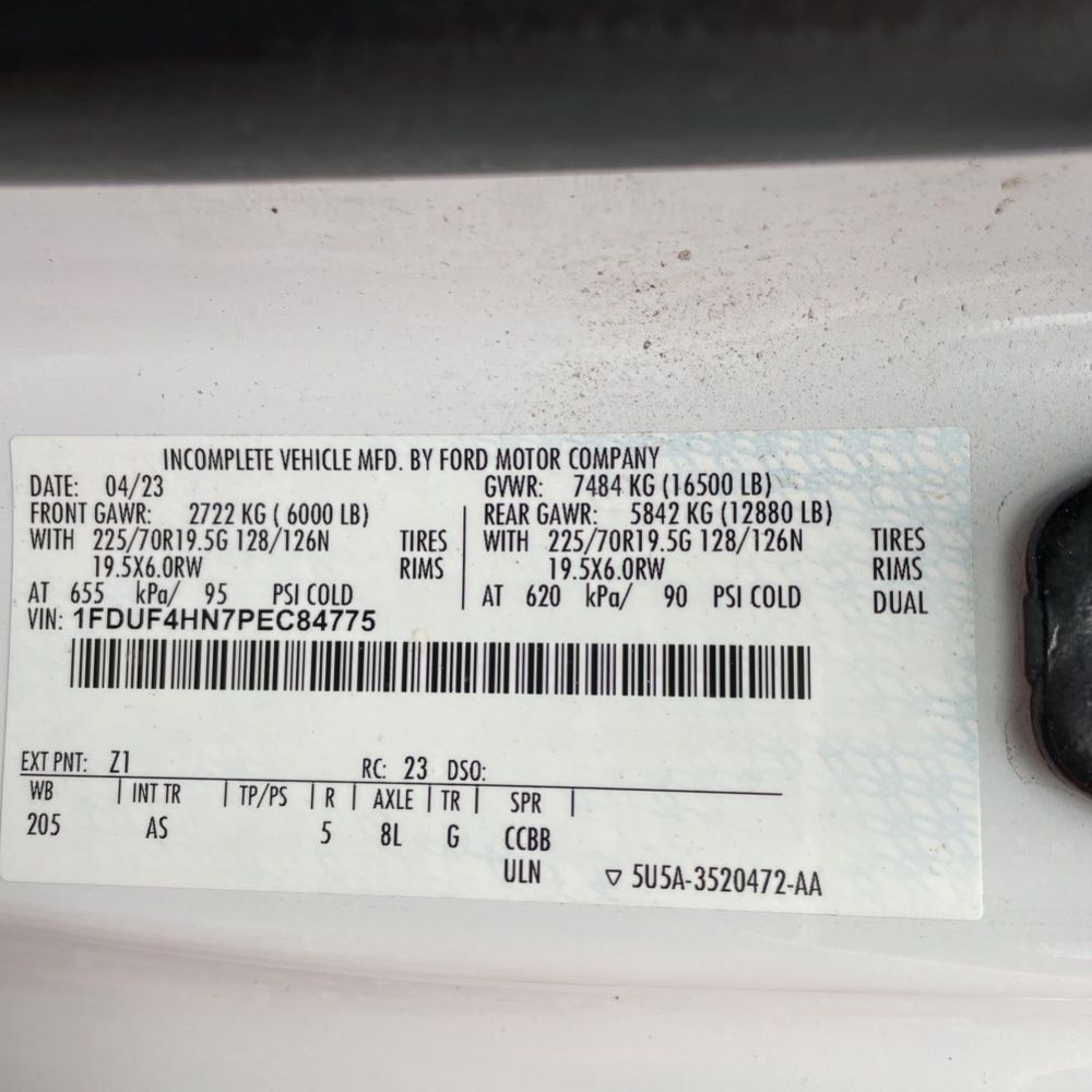 2023 Ford S/D C/C F450 XL