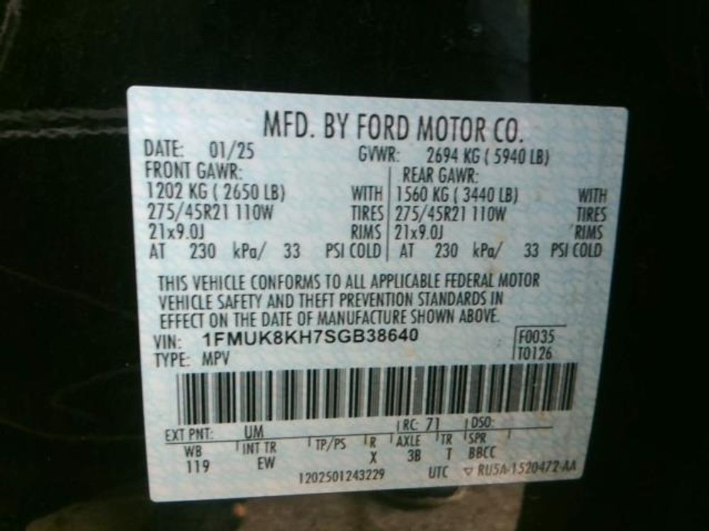 2025 Ford Explorer ST-Line