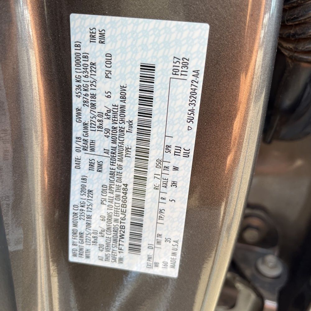 2018 Ford F-250 Super Duty XLT