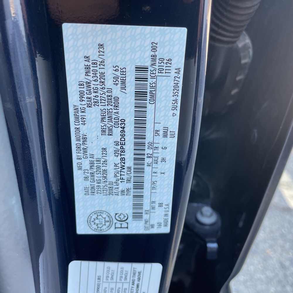 2023 Ford F250 S/D Platinum