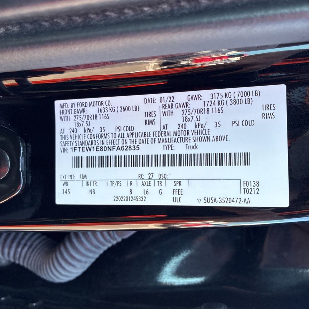 2022 Ford F-150 Tremor