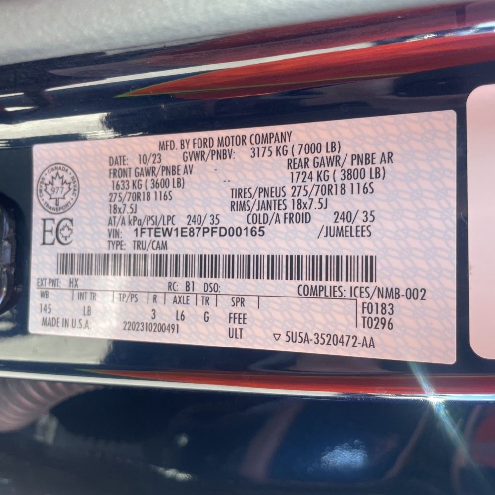 2023 Ford F150 Tremor