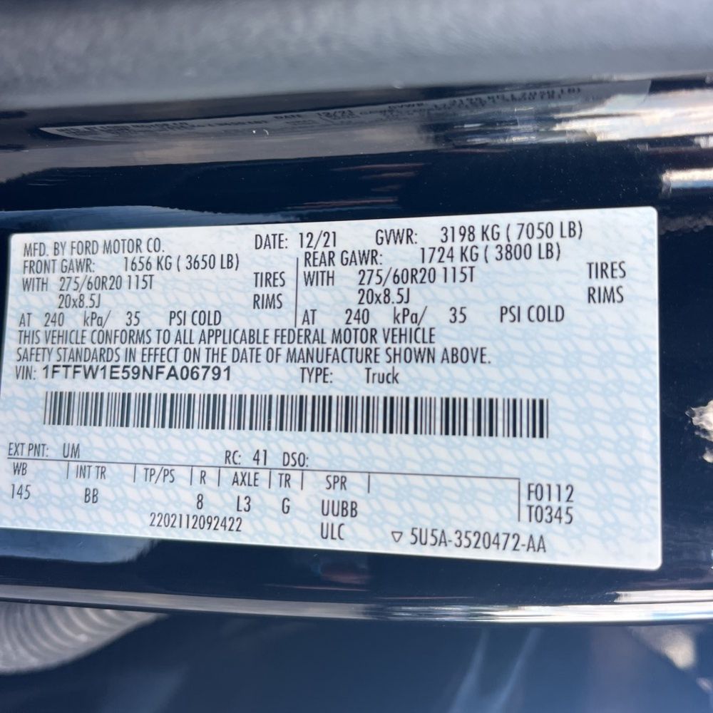 2022 Ford F-150 Platinum