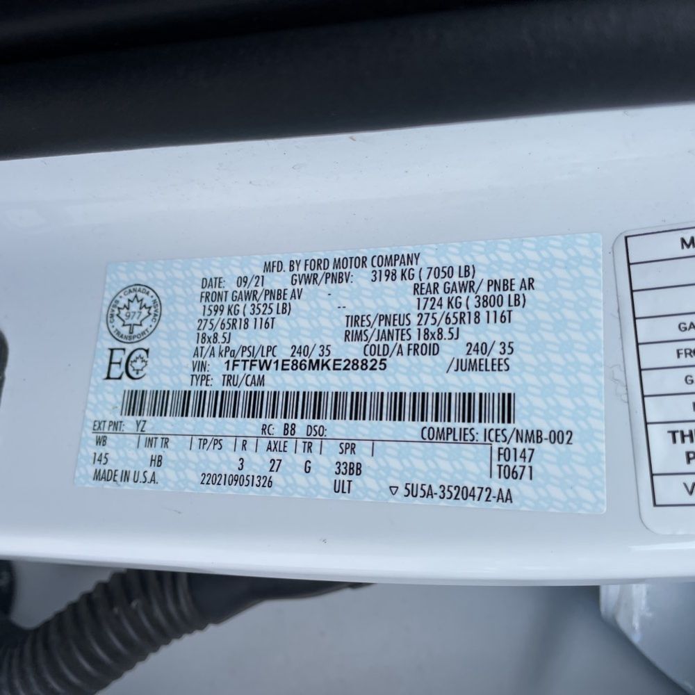 2021 Ford F150 Lariat