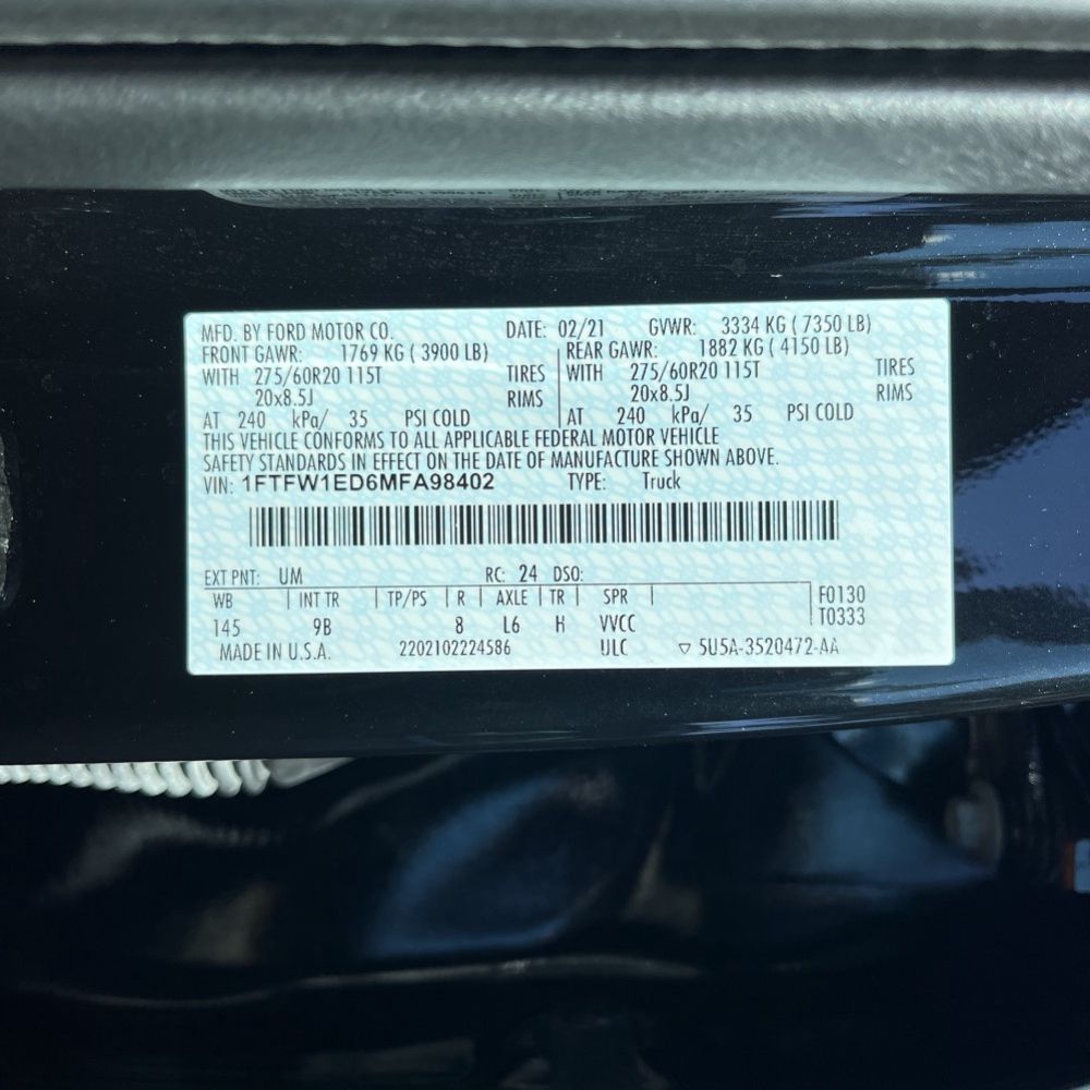 2021 Ford F-150 Platinum