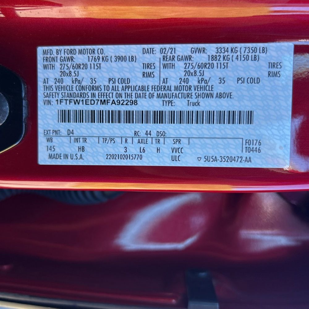 2021 Ford F-150 Lariat