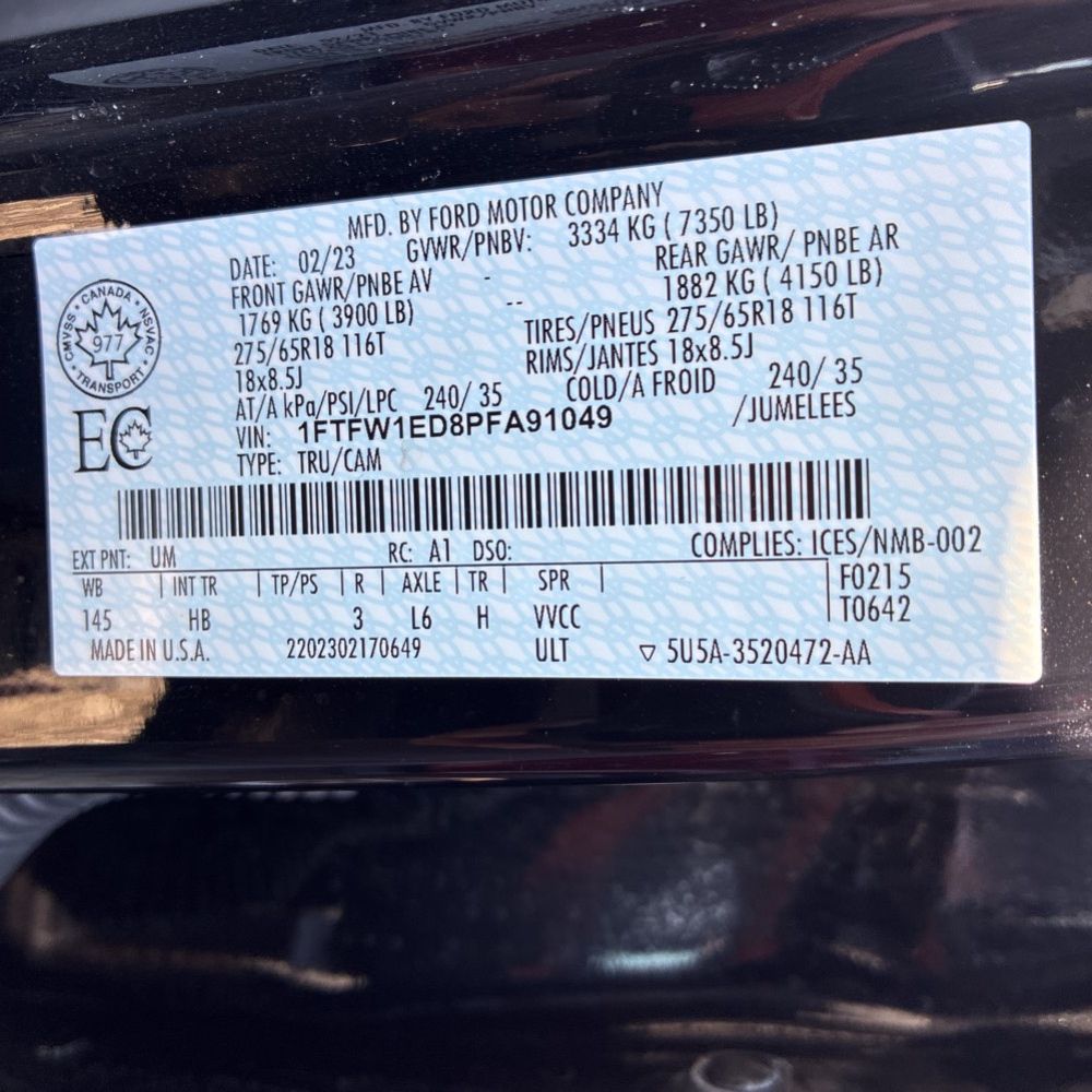 2023 Ford F150 Lariat