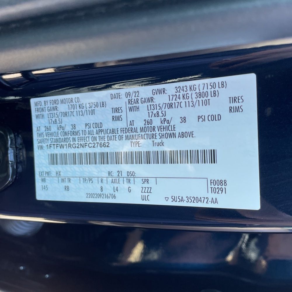 2022 Ford F-150 Raptor