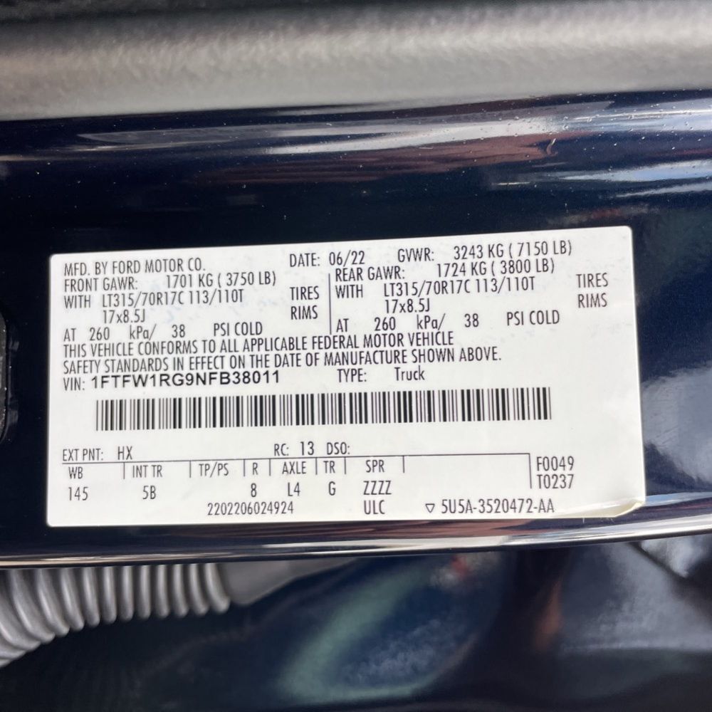 2022 Ford F-150 Raptor