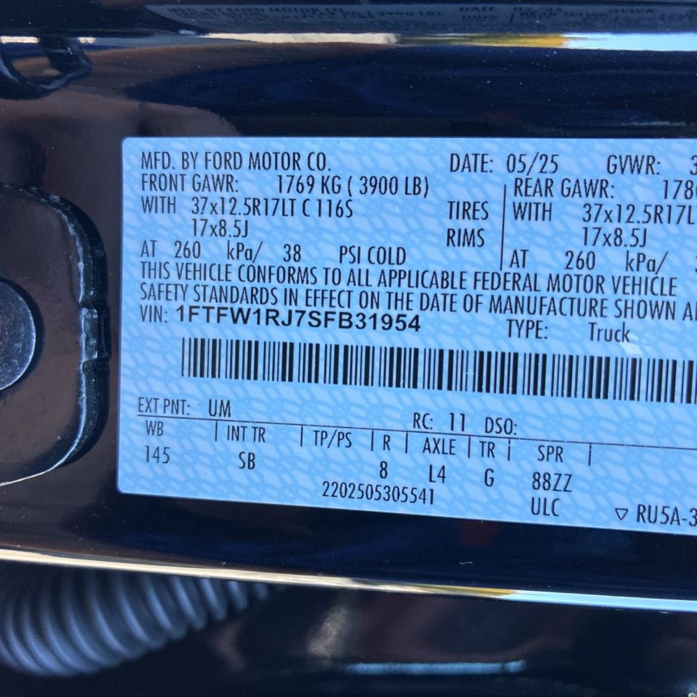 2025 Ford F-150 Raptor