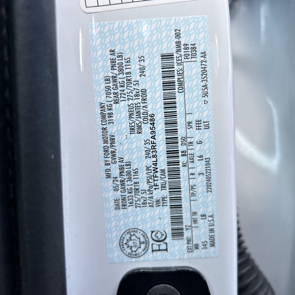 2024 Ford F150 Tremor