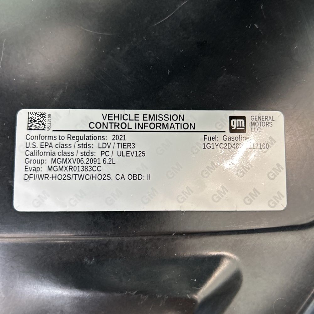 2021 Chevrolet Corvette Stingray
