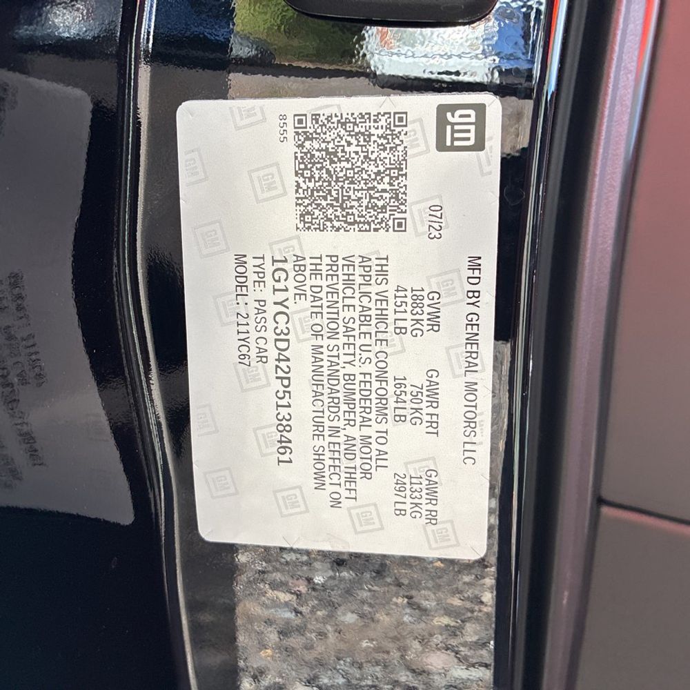 2023 Chevrolet Corvette Stingray