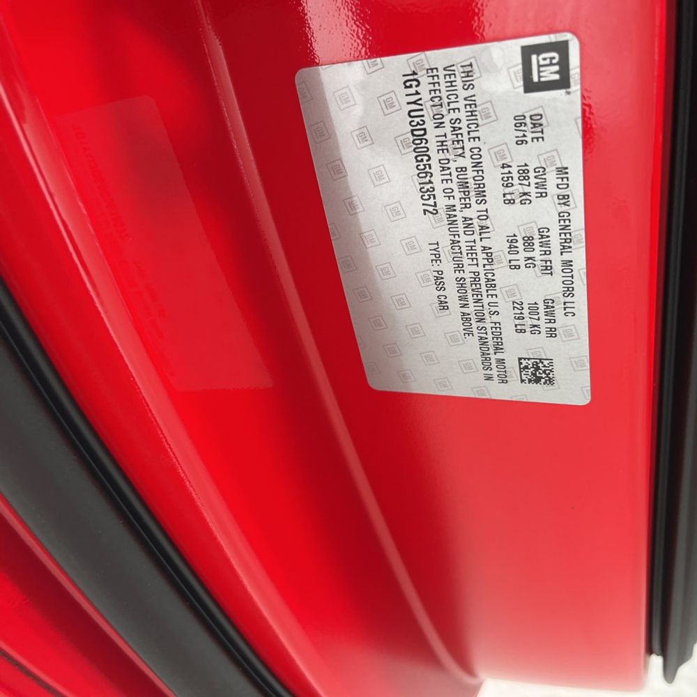 2016 Chevrolet Corvette Z06