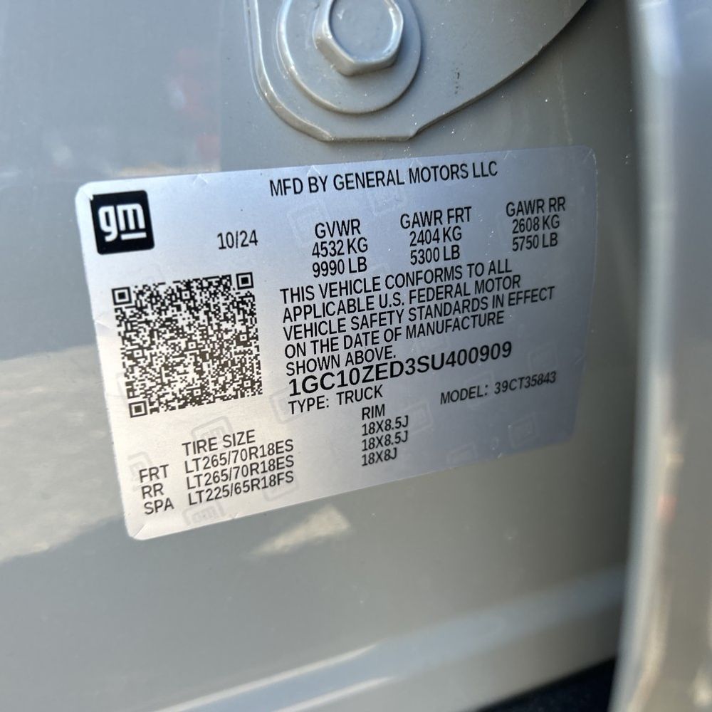 2025 Chevrolet Silverado EV LT