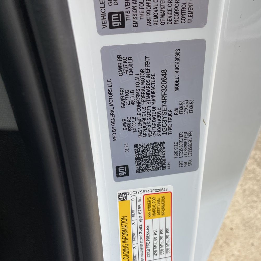 2024 Chevrolet Silverado 3500HD Work Truck