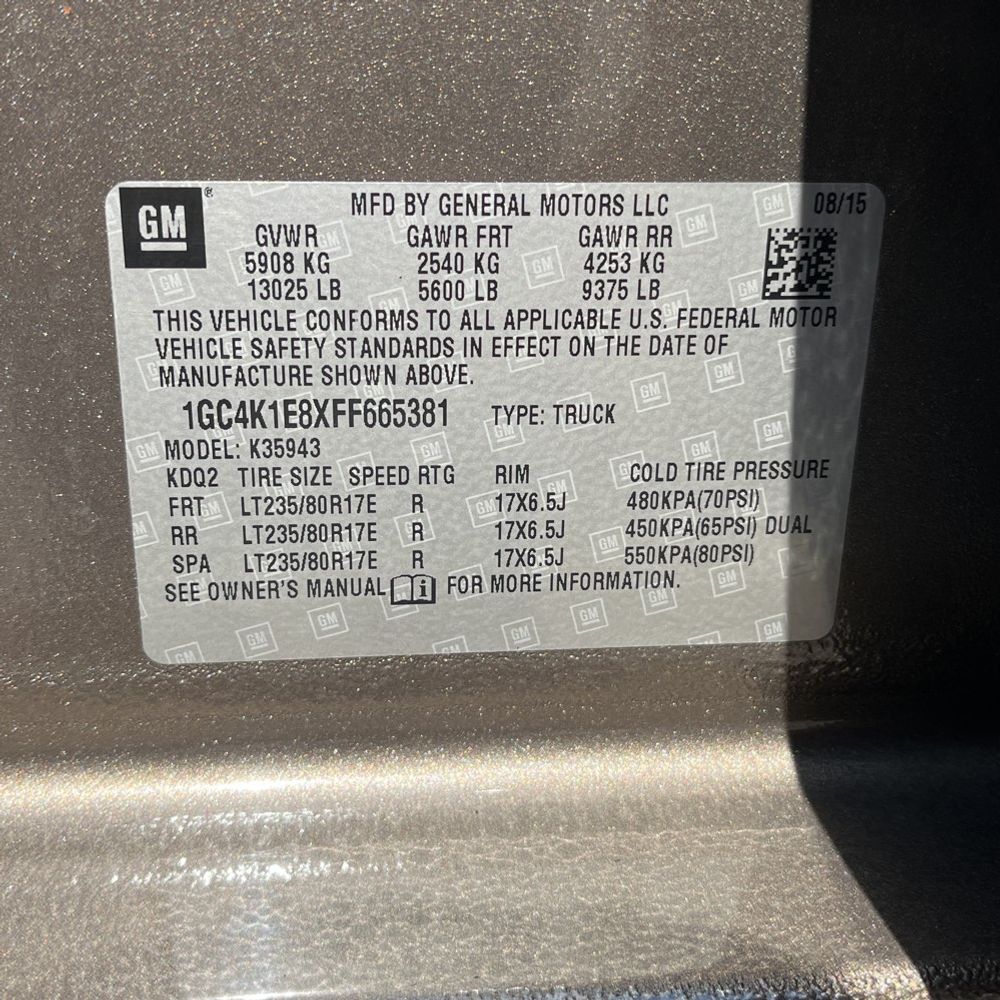 2015 Chevrolet Silverado 3500 High Country