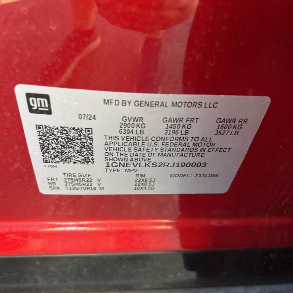 2024 Chevrolet Traverse RS