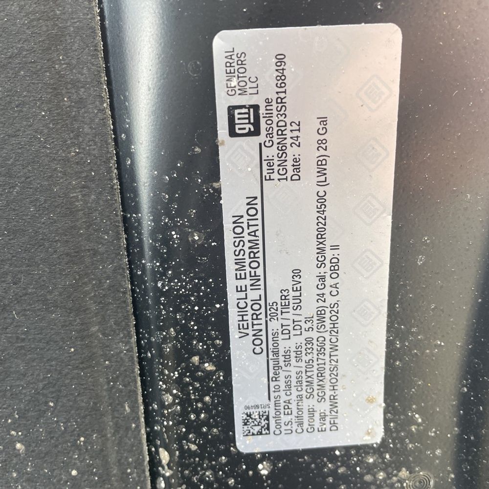 2025 Chevrolet Tahoe LT