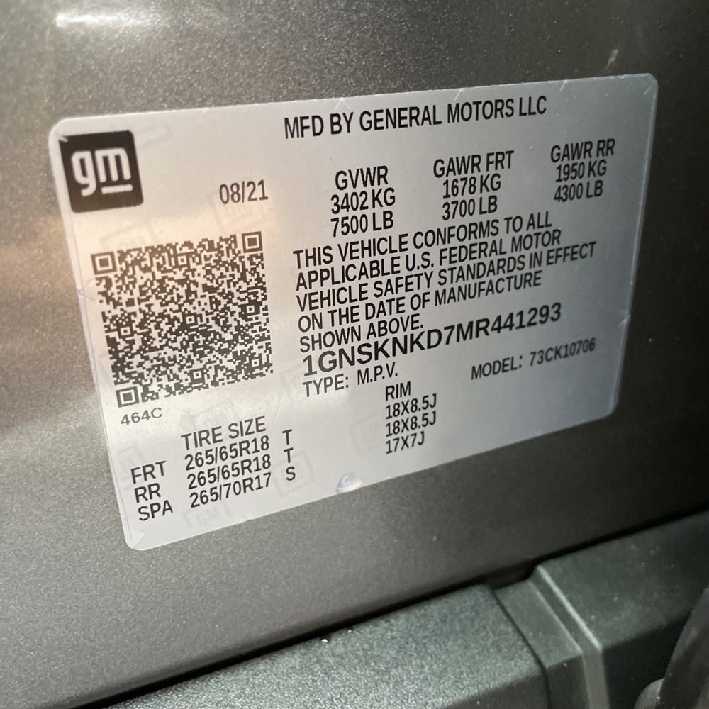 2021 Chevrolet Tahoe LT