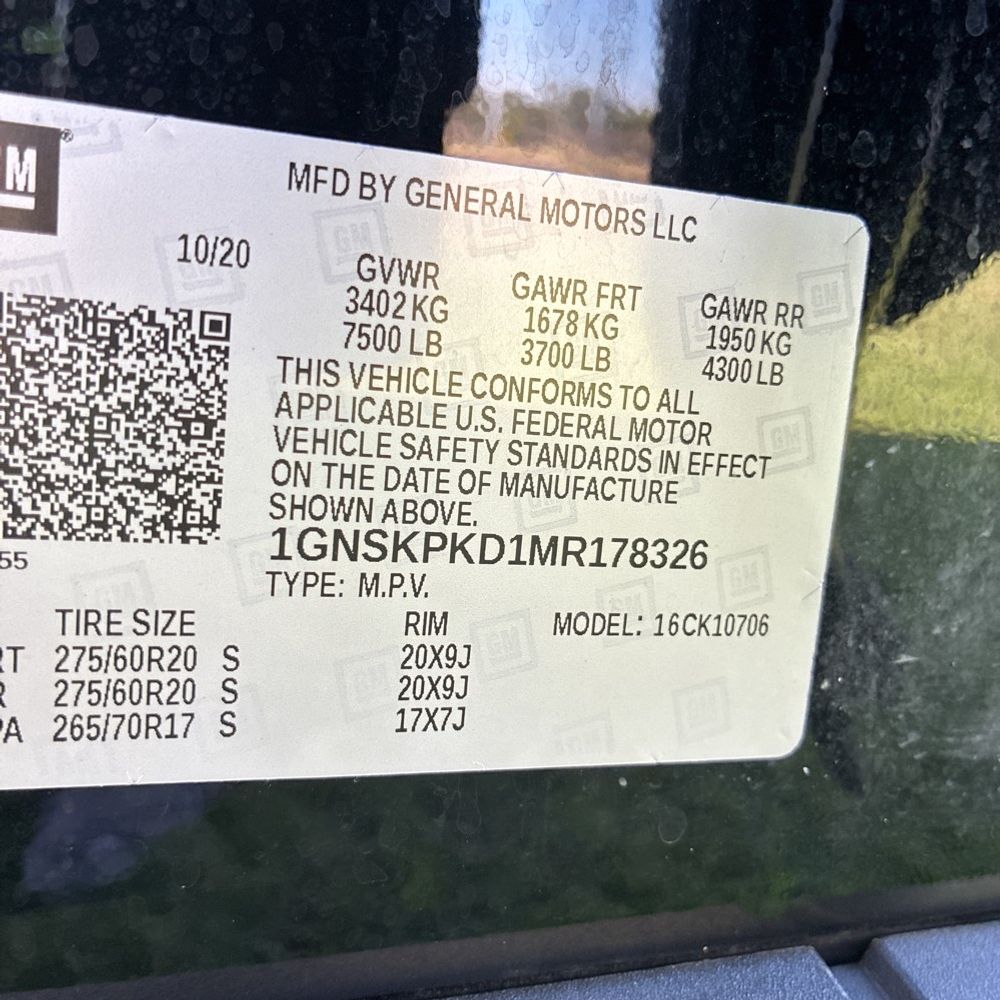 2021 Chevrolet Tahoe Z71