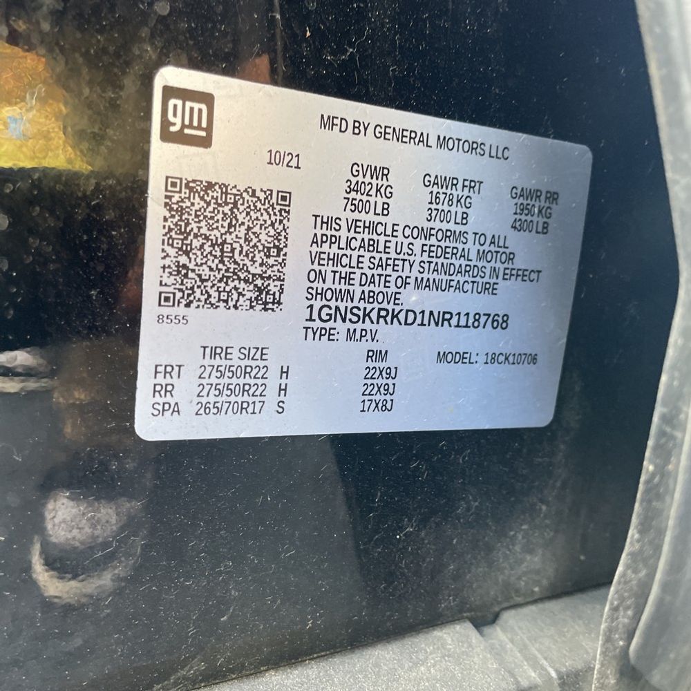 2022 Chevrolet Tahoe RST