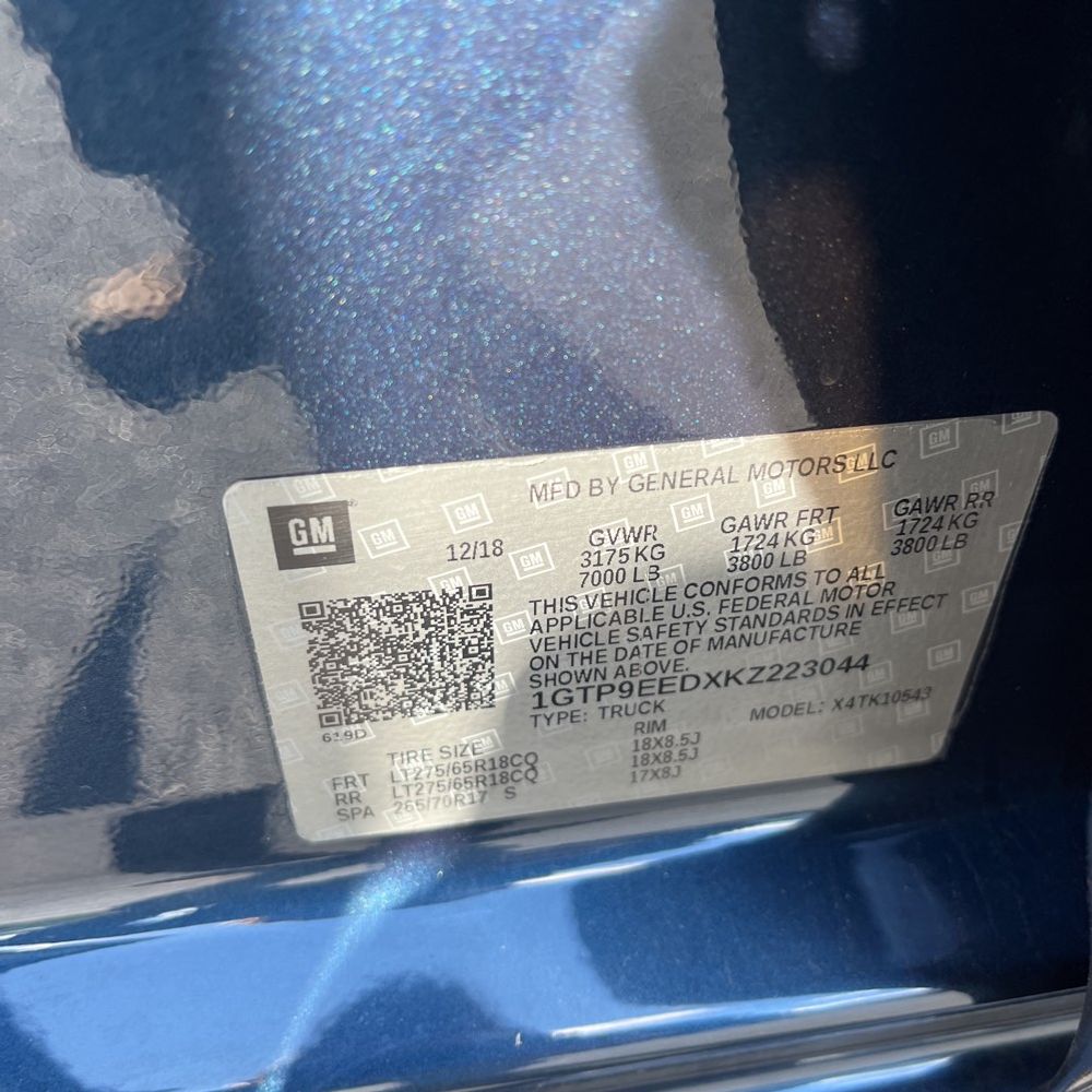 2019 GMC Sierra 1500 AT4