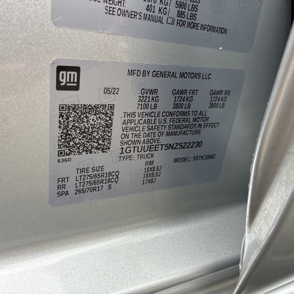 2022 GMC Sierra 1500 AT4
