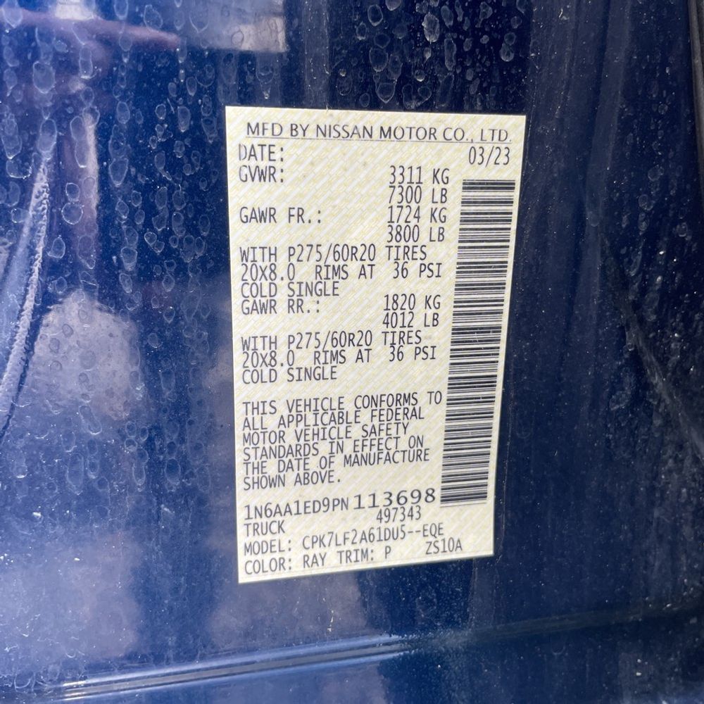 2023 Nissan Titan Platinum