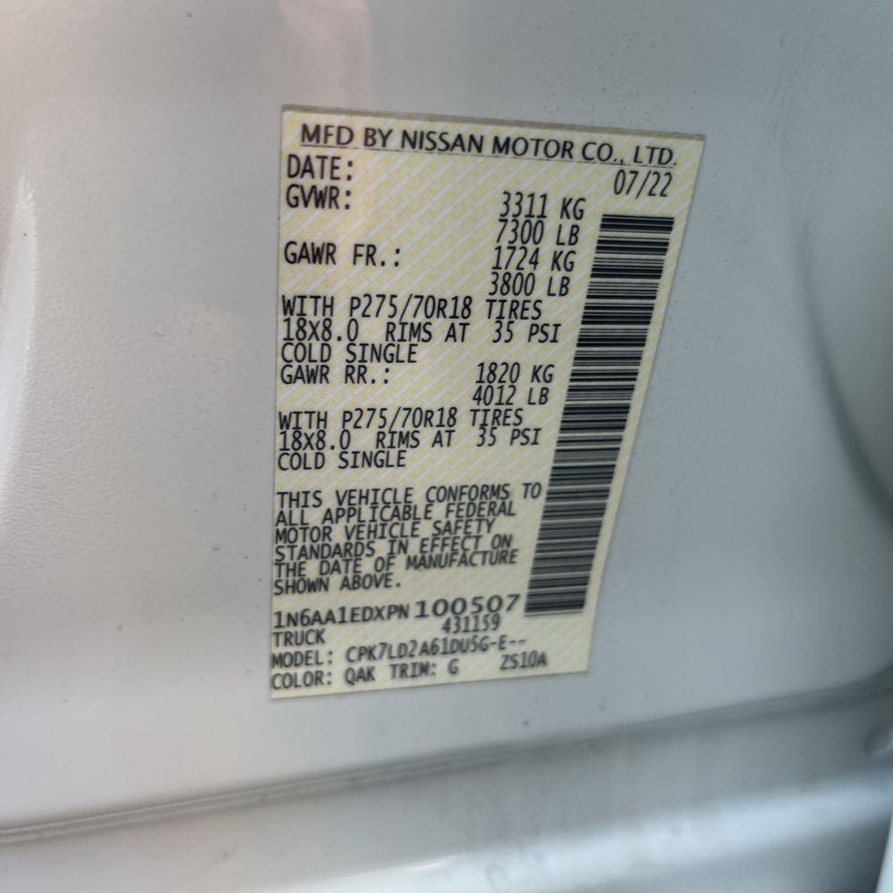2023 Nissan Titan PRO-4X