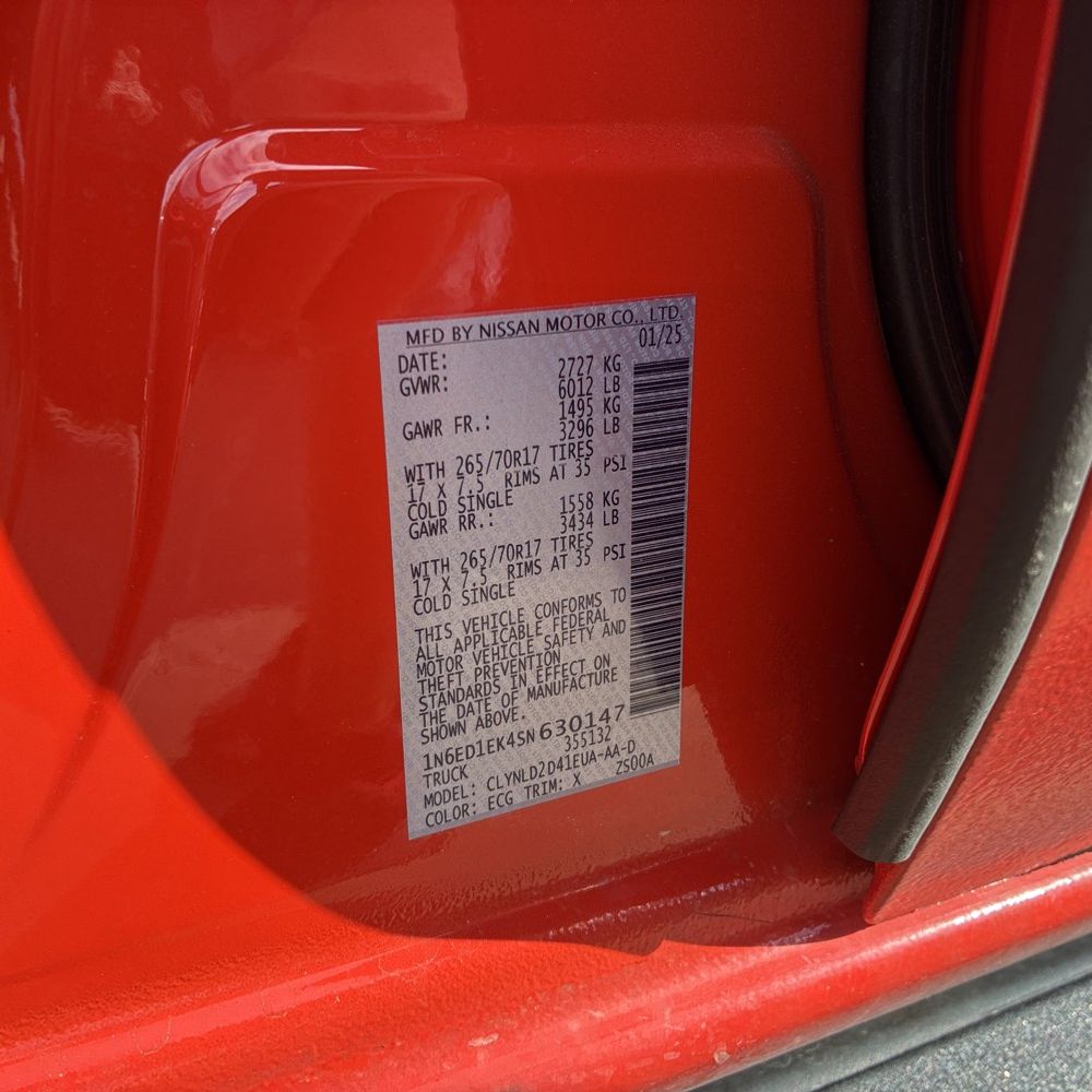 2025 Nissan Frontier PRO-4X