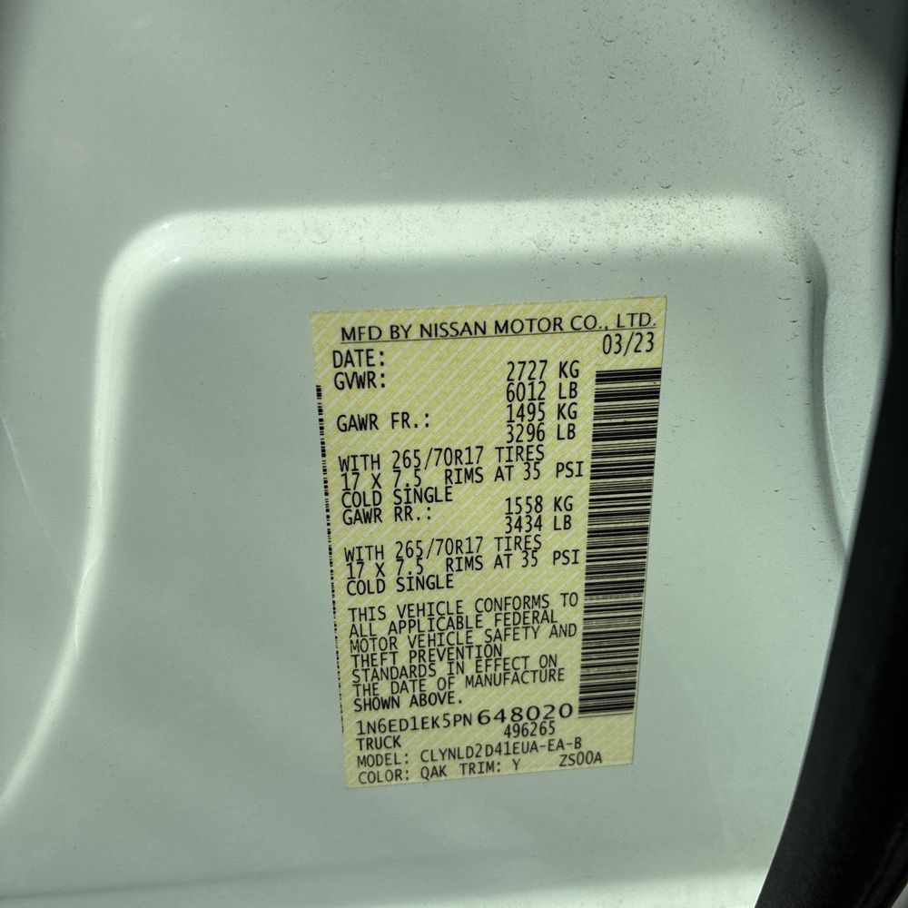 2023 Nissan Frontier PRO-4X