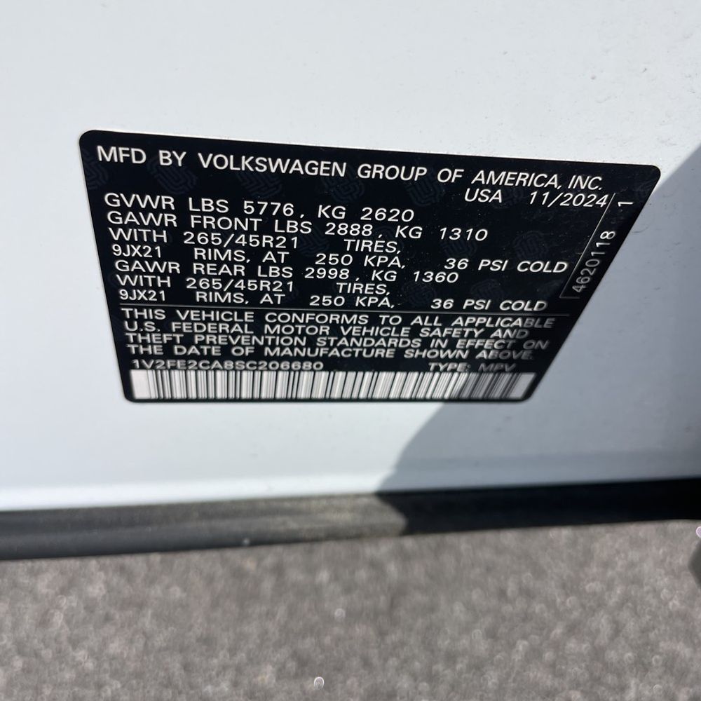 2025 Volkswagen Atlas Cross Sport SEL Premium R-Line 4Motion