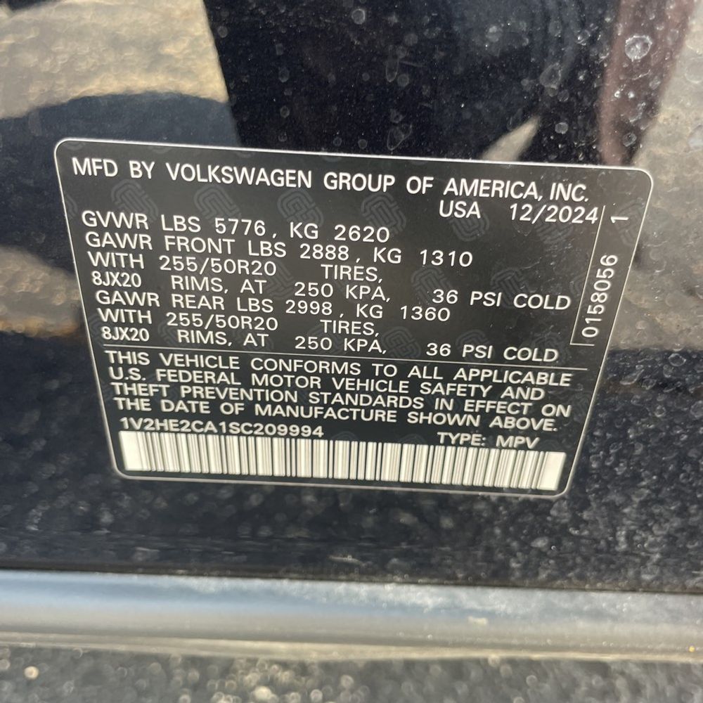 2025 Volkswagen Atlas Cross Sport SE