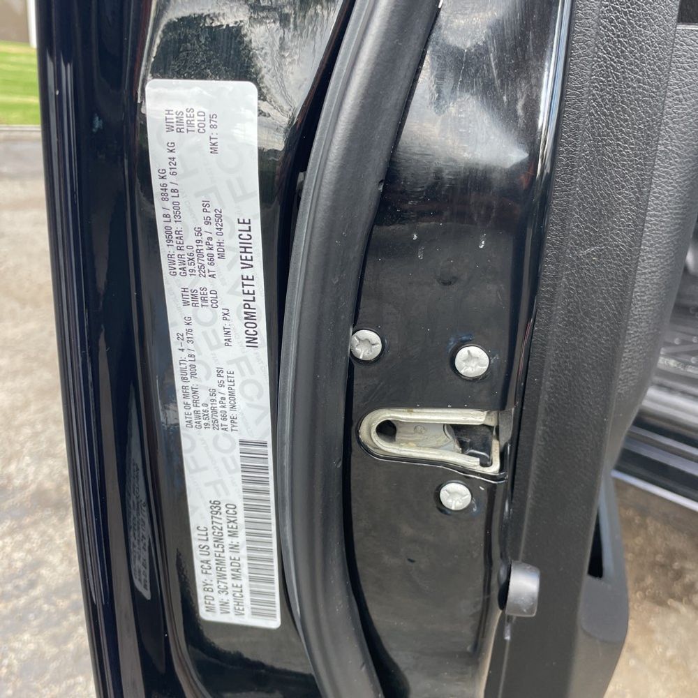 2022 Ram Commercial Tradesman CA60-84 CREW CAB/CHASSIS 4X2 6.7L