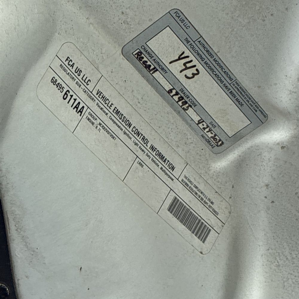 2022 Ram Commercial Tradesman CA60-84 CREW CAB/CHASSIS 4X4 6.7L