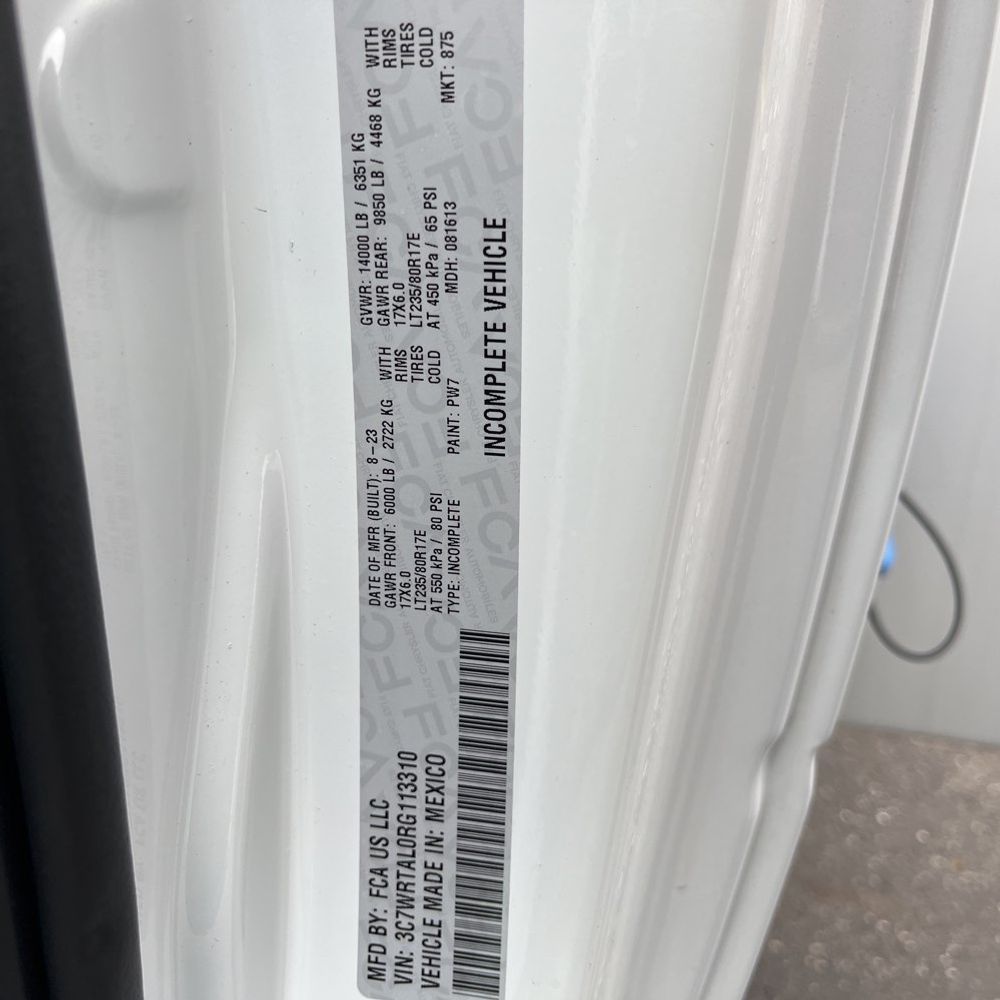 2024 Ram 3500 Cab/Chassis Tradesman