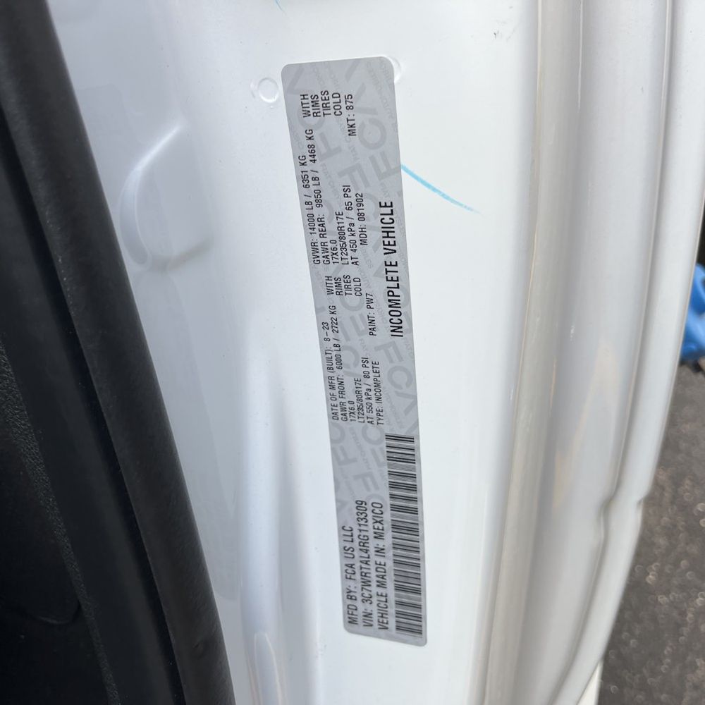 2024 Ram 3500 Cab/Chassis Tradesman