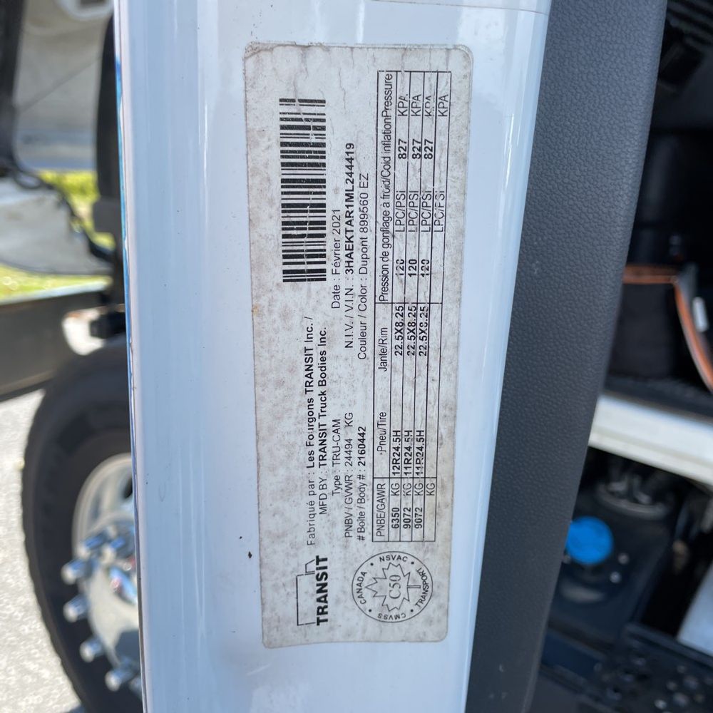2021 International Commercial HV607 107.4"BBC CONV CAB SBA TRUCK 6X4 8.9L
