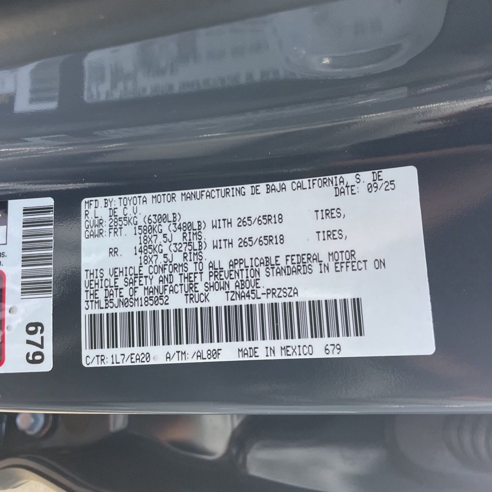 2025 Toyota Tacoma TRD Sport