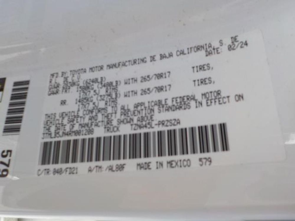 2024 Toyota Tacoma 4WD TRD Off Road